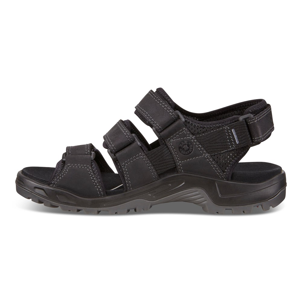 ECCO Mens Sandals Black - Offroad Flat - ALQ-316720